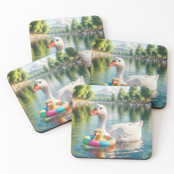 Item preview, Mother Duck With Baby Duckling designed and sold by Maria Dryfhout.