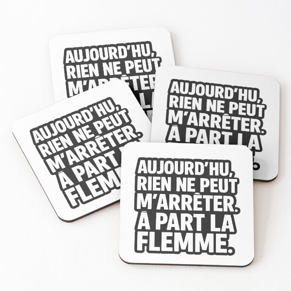 Item preview, Funny French Quote – “Nothing can stop me (except laziness)” designed and sold by Youthinkai.