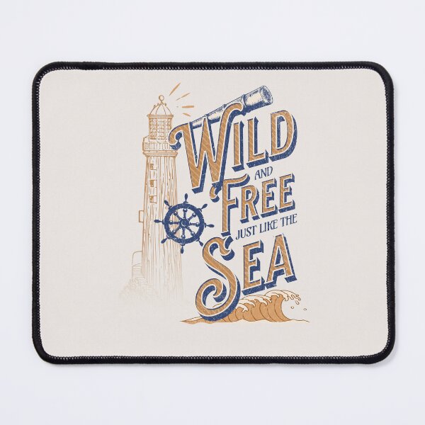 Item preview, Sailing Wild and Free Just Like the Sea Nautical Lighthouse designed and sold by chrisrivait.