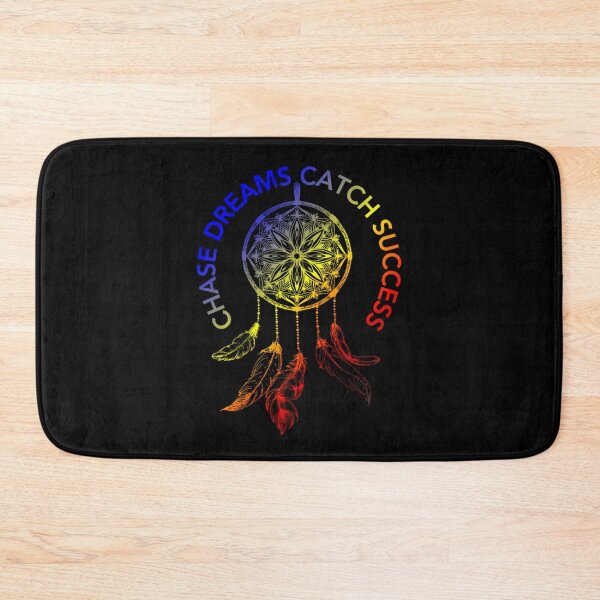 Item preview, Chase Dreams Catch success, Polyamory pride flag graphic, rainbow dream catcher graphic and text, inspirational, motivational, dreamer, outdoors, positive vibes,   designed and sold by PrideBeProud.