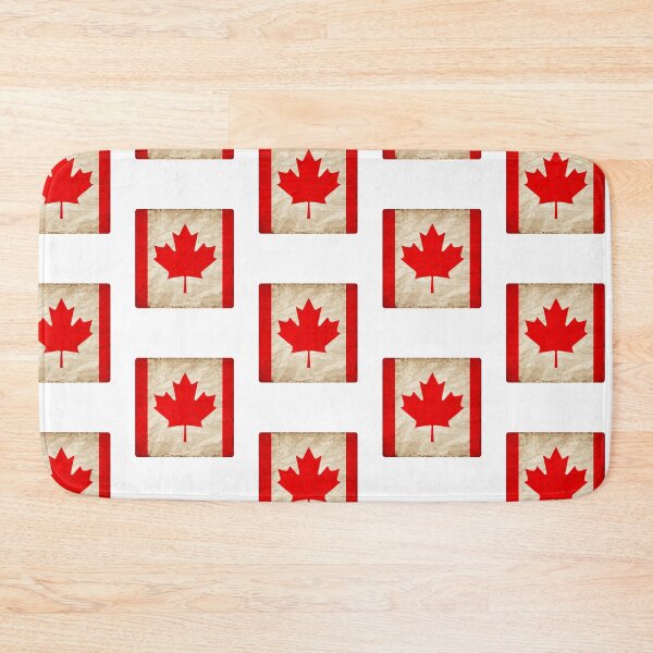 Item preview, Vintage Canada Flag Design – Retro Look – Square Motif designed and sold by KolbaVison.