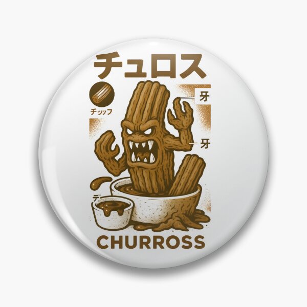 Item preview, Churrofiend: The Fang-Filled Snack Demon designed and sold by Snackwear Apparel.