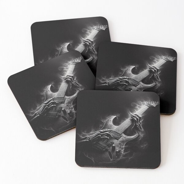 Item preview, Black Guitar Rock Art designed and sold by TheDarkWardrobe.