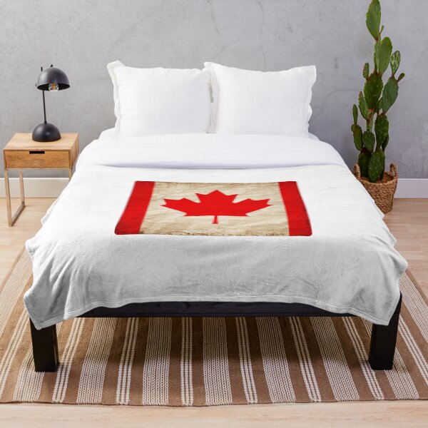 Item preview, Vintage Canada Flag Design – Retro Look – Square Motif designed and sold by KolbaVison.