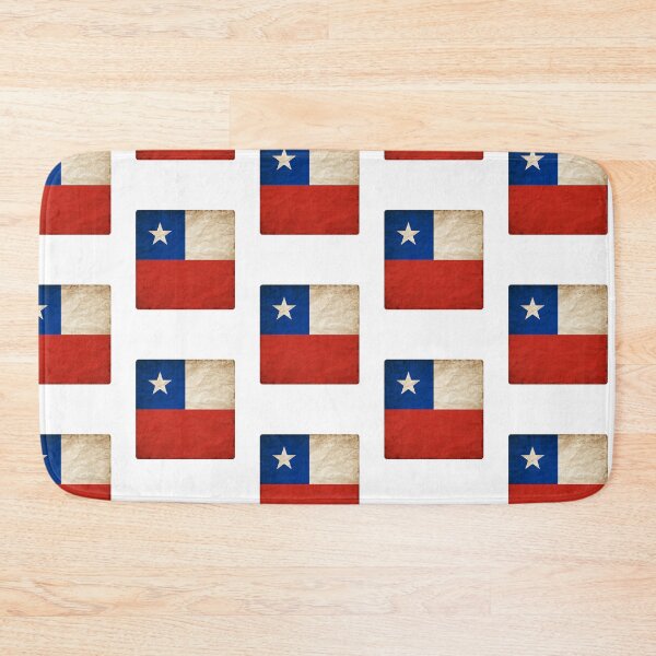 Item preview, Vintage Chile Flag Design – Retro Look – Square Motif designed and sold by KolbaVison.