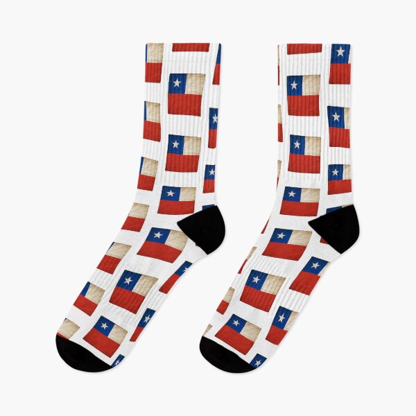 Item preview, Vintage Chile Flag Design – Retro Look – Square Motif designed and sold by KolbaVison.