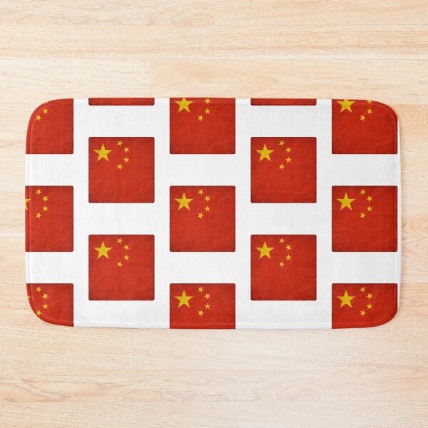 Item preview, Vintage China Flag Design – Retro Look – Square Motif designed and sold by KolbaVison.