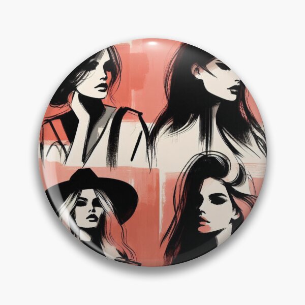 Item preview, Expressive Female Portrait – AI Painting Style Artwork for Bold Clothing and Accessories for Creative Young Women designed and sold by knalpot-design.