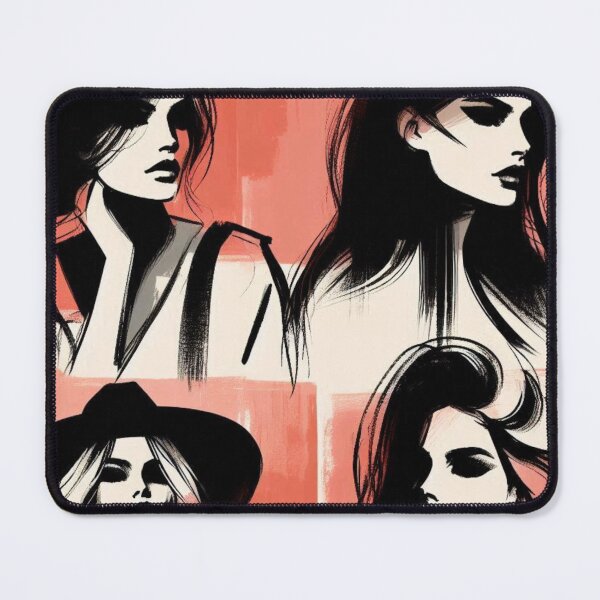 Item preview, Expressive Female Portrait – AI Painting Style Artwork for Bold Clothing and Accessories for Creative Young Women designed and sold by knalpot-design.