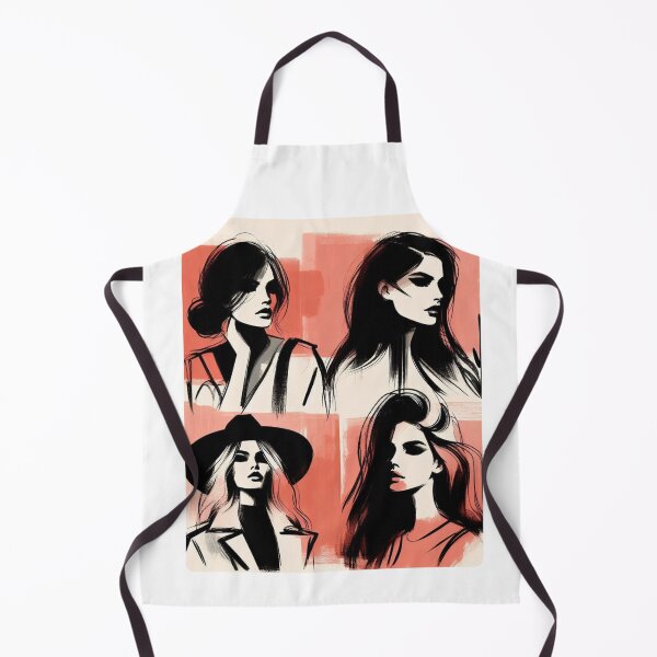 Item preview, Expressive Female Portrait – AI Painting Style Artwork for Bold Clothing and Accessories for Creative Young Women designed and sold by knalpot-design.