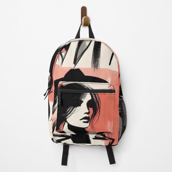 Item preview, Expressive Female Portrait – AI Painting Style Artwork for Bold Clothing and Accessories for Creative Young Women designed and sold by knalpot-design.