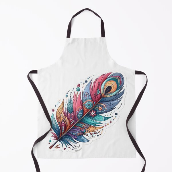 Item preview, boho feather colored floral sticker,Bohemian,Bloom Boom,Spring,floral designed and sold by Expressions-Sel.