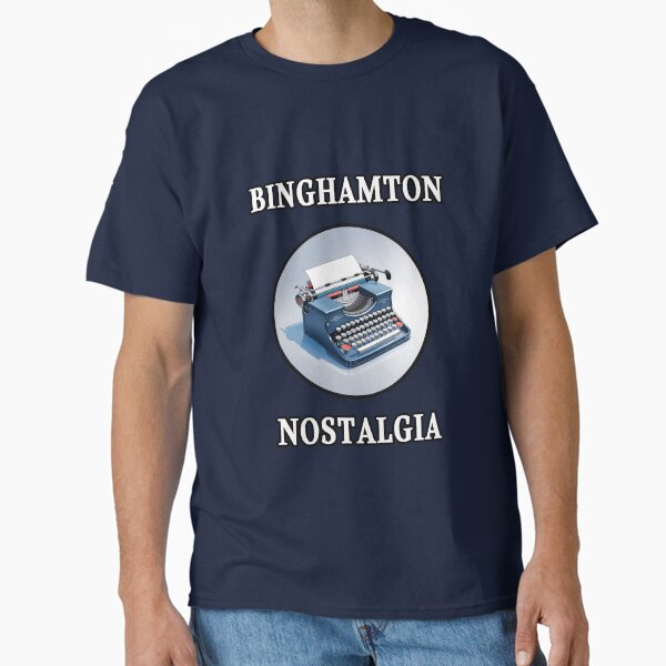 Item preview, Binghamton Nostalgia – Vintage Typewriter Retro Industrial Heritage T-Shirt etc designed and sold by LikedinnArt.