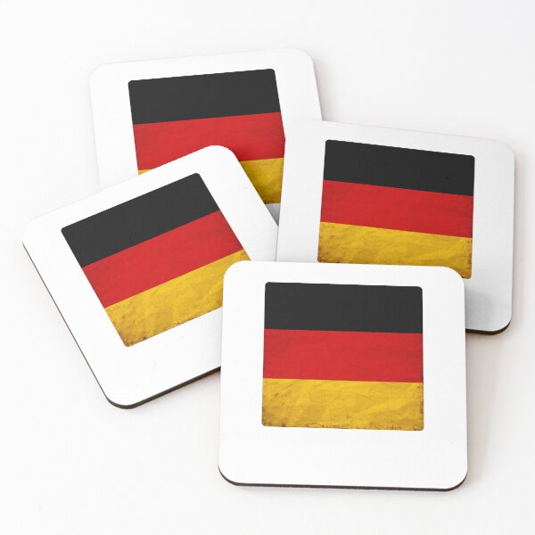Item preview, Vintage Germany Flag Design – Retro Look – Square Motif designed and sold by KolbaVison.