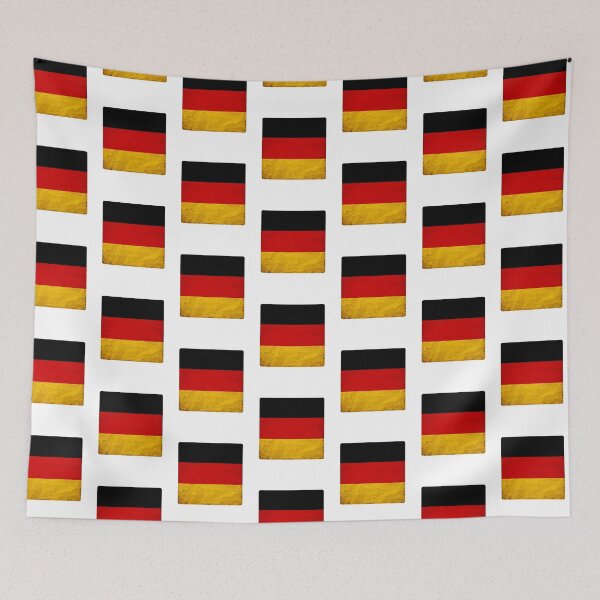 Item preview, Vintage Germany Flag Design – Retro Look – Square Motif designed and sold by KolbaVison.