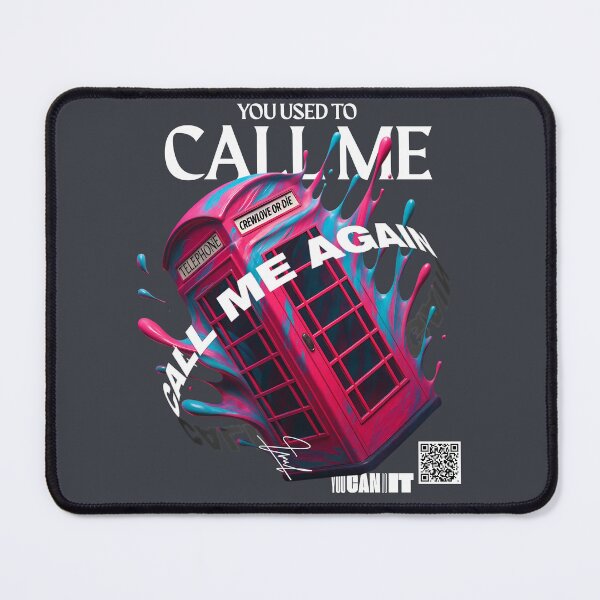 Item preview, Call Me Again – Fun Phone Booth Design designed and sold by Shamrocx.