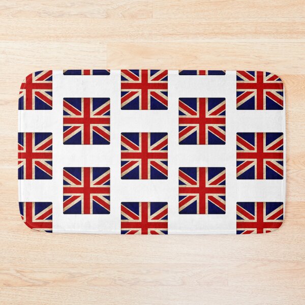 Item preview, Vintage England Flag Design – Retro Look – Square Motif designed and sold by KolbaVison.