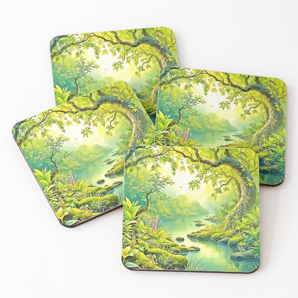 Item preview, Sunlit Forest Landscape designed and sold by Health And Fitness Posts e-Store.