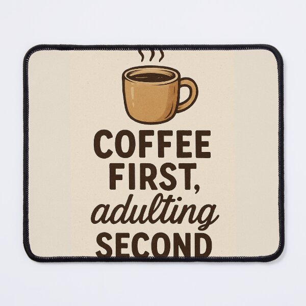 Item preview, Coffee first, adulting second designed and sold by ArtwaveEmporium.