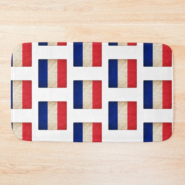 Item preview, Vintage France Flag Design – Retro Look – Square Motif designed and sold by KolbaVison.