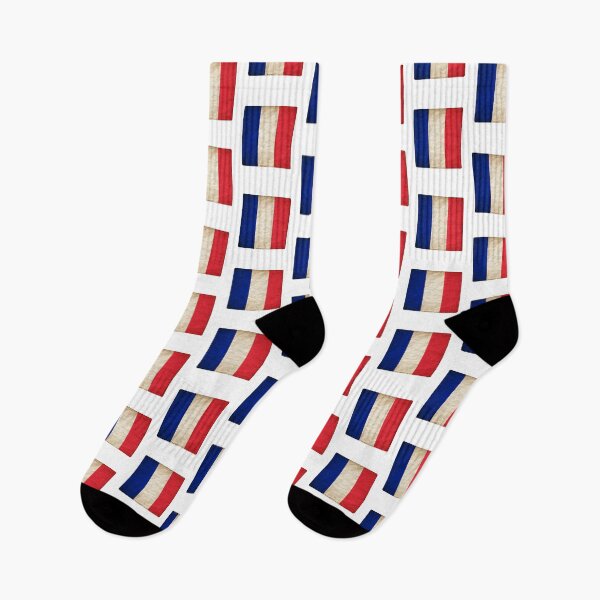 Item preview, Vintage France Flag Design – Retro Look – Square Motif designed and sold by KolbaVison.