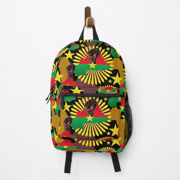 Item preview, Burkina Faso Map and Flag with Revolution Fist designed and sold by BluedarkArt.