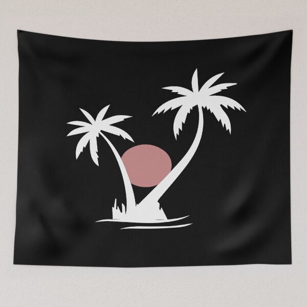 Item preview, Palm trees and sunset white designed and sold by LiskoDesign.