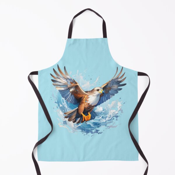 Item preview, Seahawk Flying Over The Ocean Watercolor designed and sold by BeachBreezyVA.
