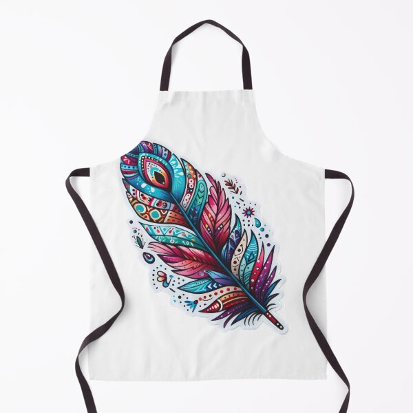 Item preview, boho feather colored floral sticker,Bohemian,Bloom Boom,Spring,floral designed and sold by Expressions-Sel.