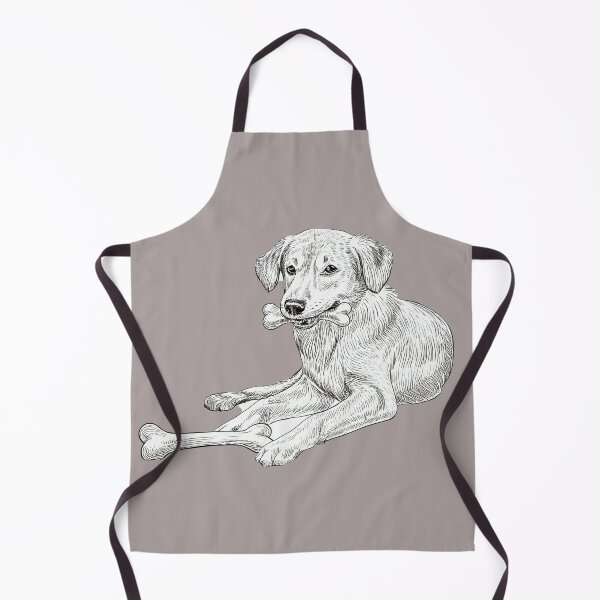 Item preview, Happy cartoon dog holding a big tasty bone designed and sold by ChernivtsiSkoda.