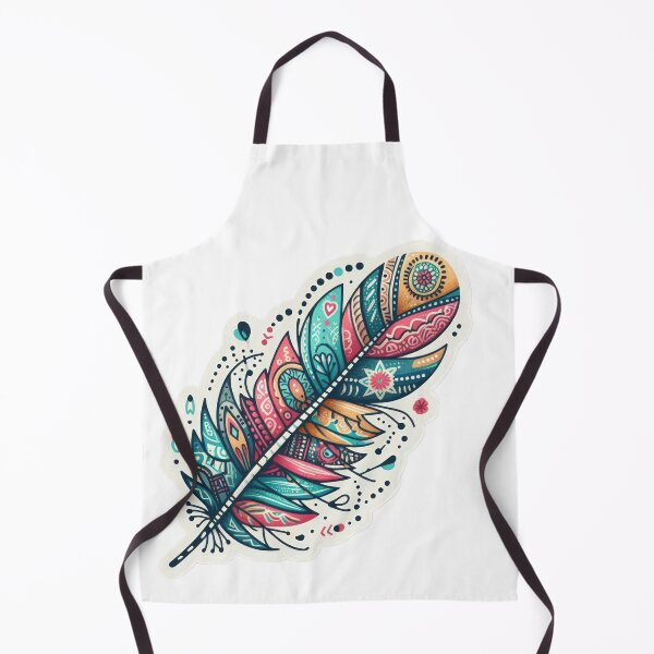 Item preview, boho feather colored floral sticker,Bohemian,Bloom Boom,Spring,floral designed and sold by Expressions-Sel.