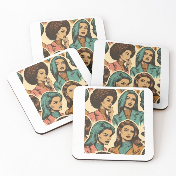 Item preview, 70s Style Comic Woman – AI Artwork of a Dynamic Retro Female Head for Bold Clothing and Accessories for Young Women designed and sold by knalpot-design.