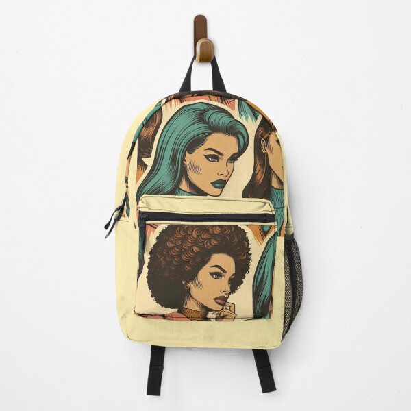 Item preview, 70s Style Comic Woman – AI Artwork of a Dynamic Retro Female Head for Bold Clothing and Accessories for Young Women designed and sold by knalpot-design.