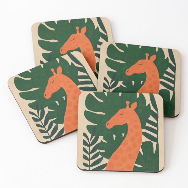 Item preview, Cute Giraffe Jungle Botanical - Minimalist Safari Animal designed and sold by trajeado14.