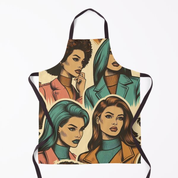 Item preview, 70s Style Comic Woman – AI Artwork of a Dynamic Retro Female Head for Bold Clothing and Accessories for Young Women designed and sold by knalpot-design.