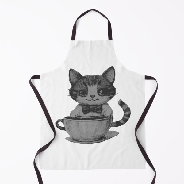 Item preview, Cute Cat Drinking Coffee designed and sold by kinpirks.
