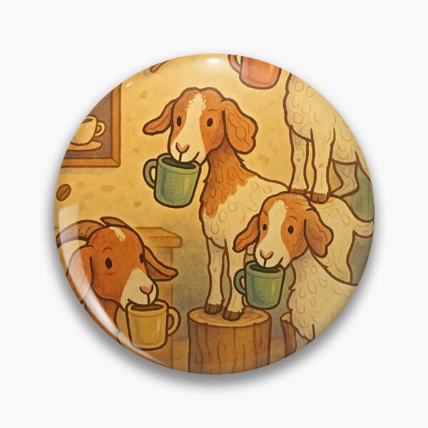 Item preview, Cafe Goats designed and sold by forbiddenclay.