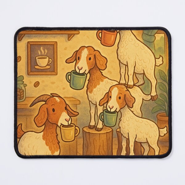 Item preview, Cafe Goats designed and sold by forbiddenclay.