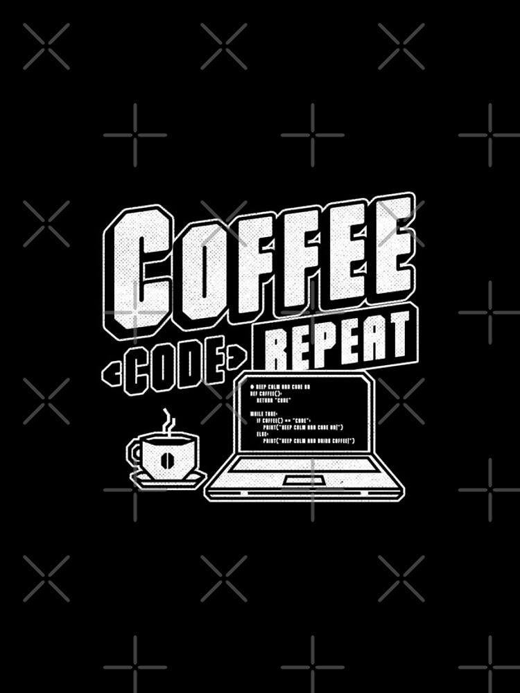 Thumbnail 4 of 4, iPhone Case, Coffee Code Repeat - Computer Technology STEM Gift designed and sold by studiomootant.