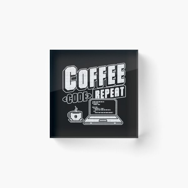 Item preview, Coffee Code Repeat - Computer Technology STEM Gift designed and sold by Studio Mootant.