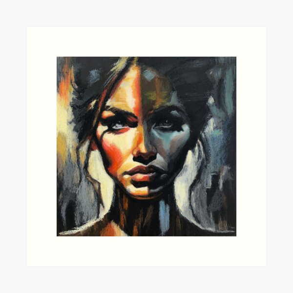 Item preview, Mysterious portrait of a woman designed and sold by PainterlyMaster.
