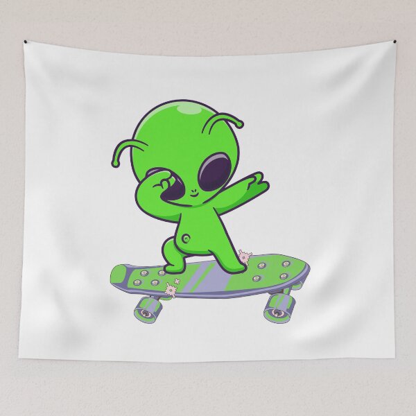 Item preview, Skater Alien Out of This World designed and sold by BlesstB.