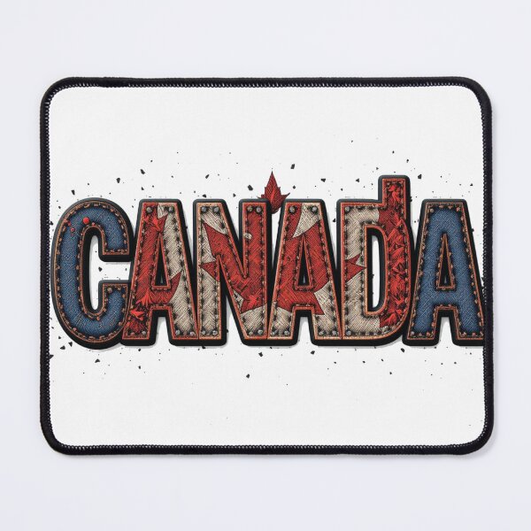 Item preview, Canada with stitched denim pattern designed and sold by Nimkaew.