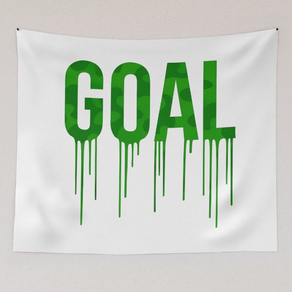 Item preview, Green Goal Drip Text - Cool Soccer Style Art designed and sold by gtrock.