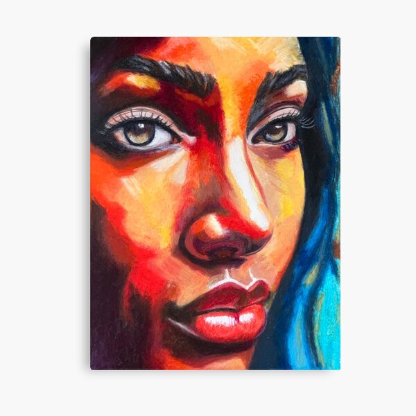 Item preview, Expressive portrait of a woman designed and sold by PainterlyMaster.