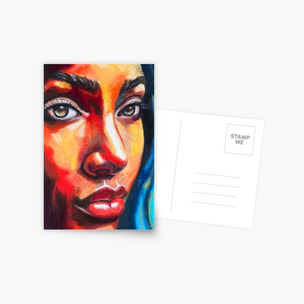 Item preview, Expressive portrait of a woman designed and sold by PainterlyMaster.