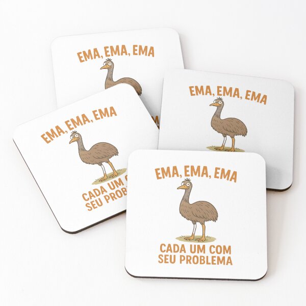 Item preview, In portuguese: "Ema, ema, ema cada um com seu problema" designed and sold by GestaltTees.