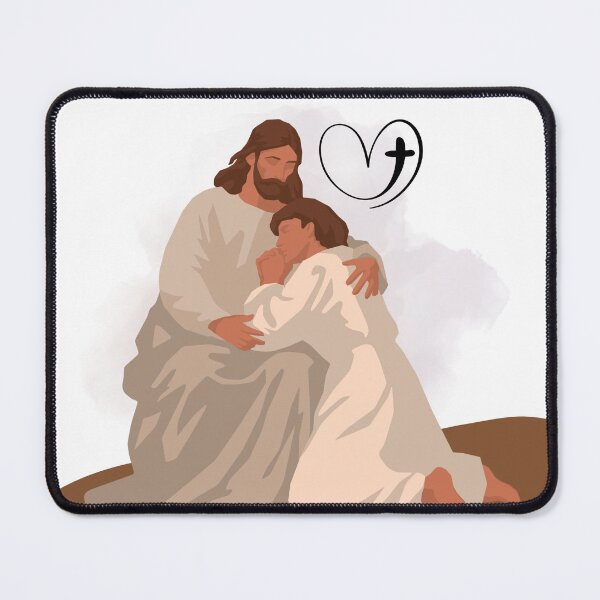Item preview, Jesus comforting an aesthetic apostle designed and sold by ElizabethCoelho.