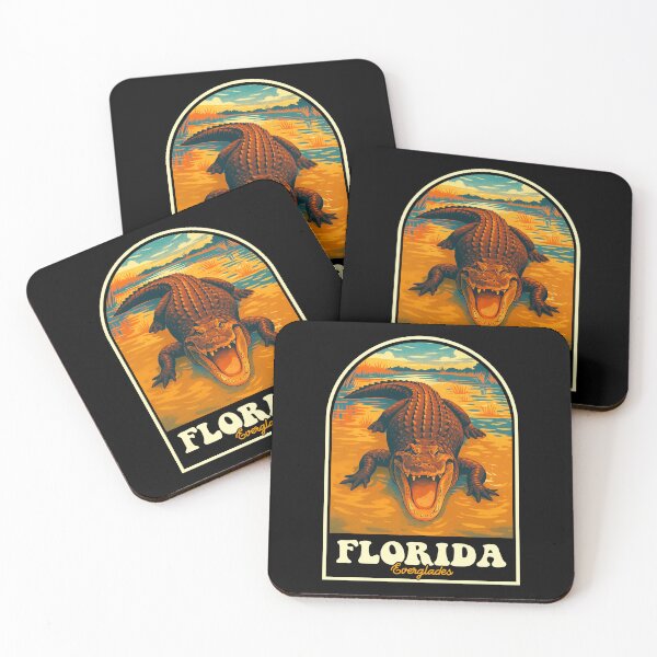 Item preview, Everglades Florida Alligator Vintage Nature Artwork designed and sold by JackCurtis1991.