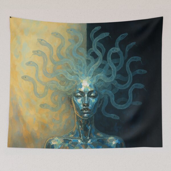 Item preview, Mirrored Medusa: Goddess of Duality designed and sold by AbstractAnom.